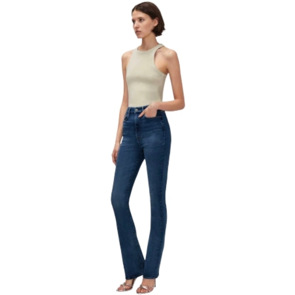 7FAMK Ultra High Rise Skinny Boot jeans 7U413567 color Golden Hour sz23 Tall NWT - Picture 3 of 15